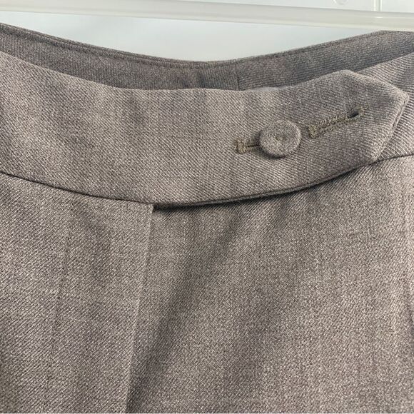 Ann Taylor Petites Size 12 Light Brown Lined Wool Trousers Career Wear - Picture 2 of 12